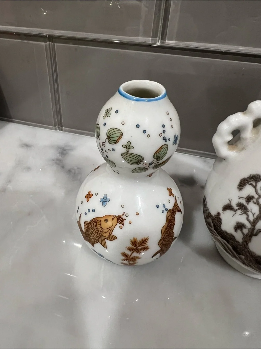 80s Asian Decorative Ceramic Bud Vases - Price for each